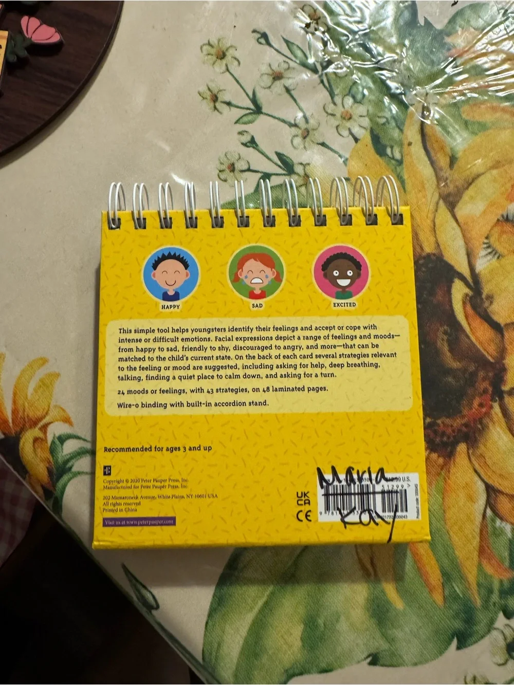 Mood Flip Book for Kids - Yellow, teaching resource